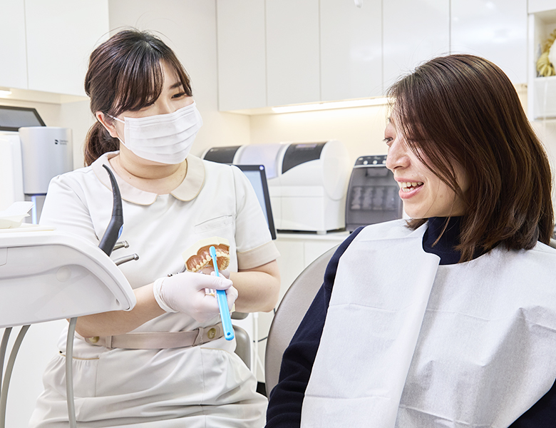 柏駅（千葉県柏市）の歯医者で定期検診「褒めてのばす歯科」